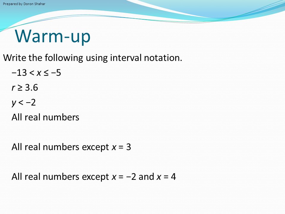 Get All Real Numbers Except 1 Interval Notation Gallery