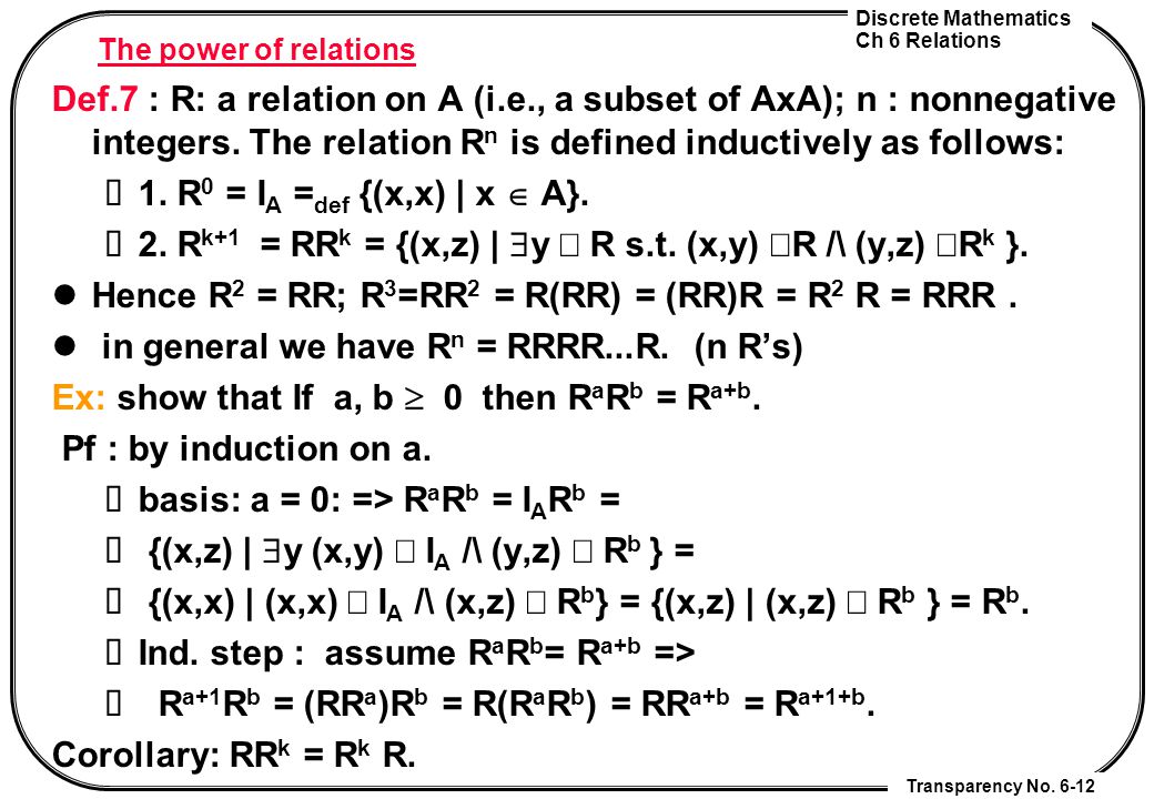 Chapter 6 Relations Ppt Download