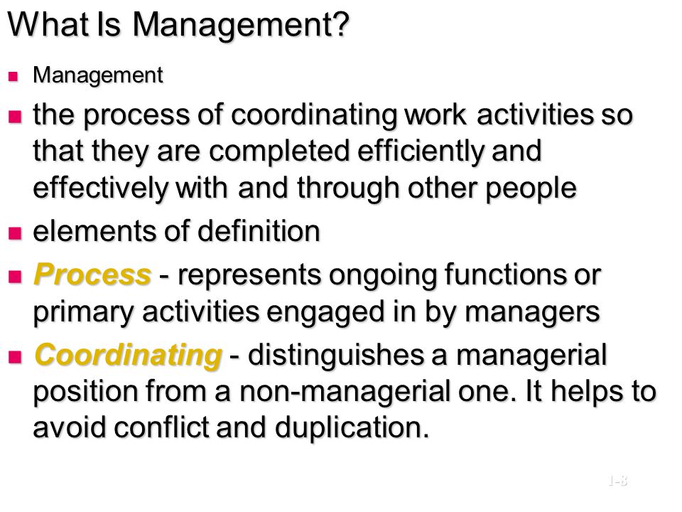 What Is Management Management.