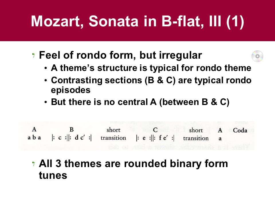 Mozart, Sonata in B-flat, III (1)
