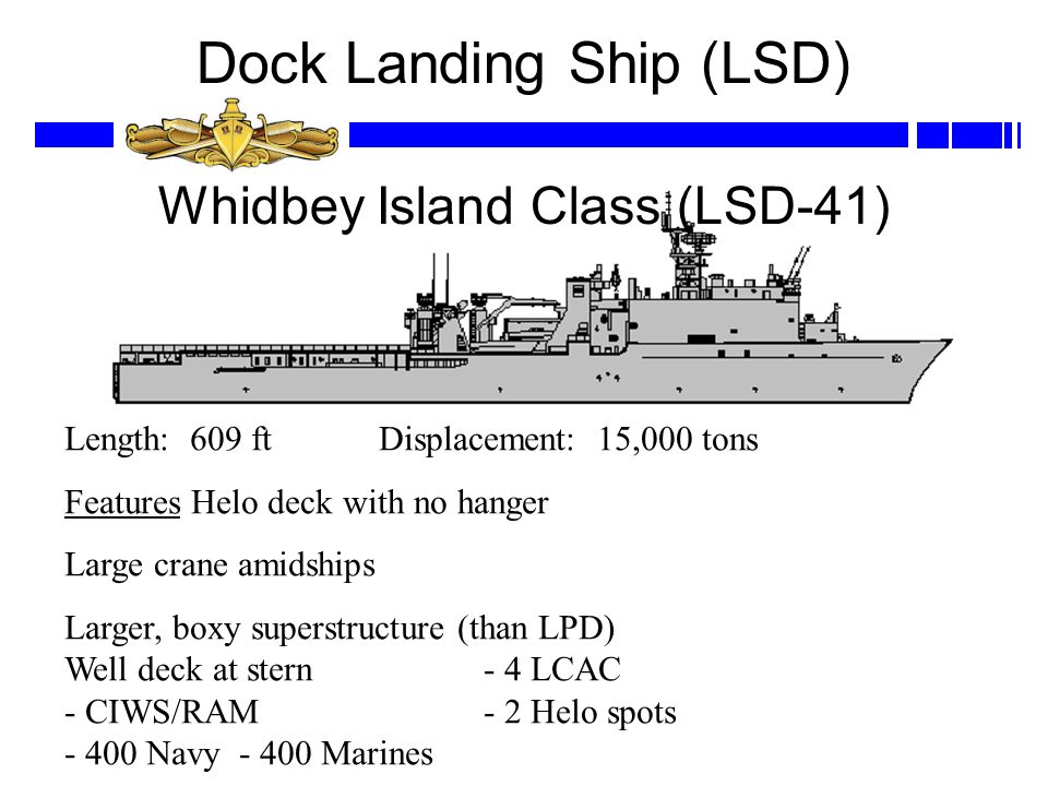 Dock Landing Ship (LSD) Whidbey Island Class (LSD-41)