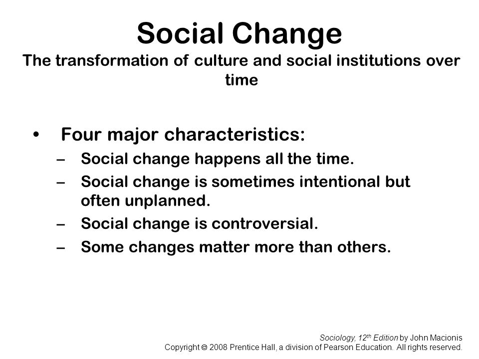 Social Change Sociology 12th Edition By John Macionis Ppt Download