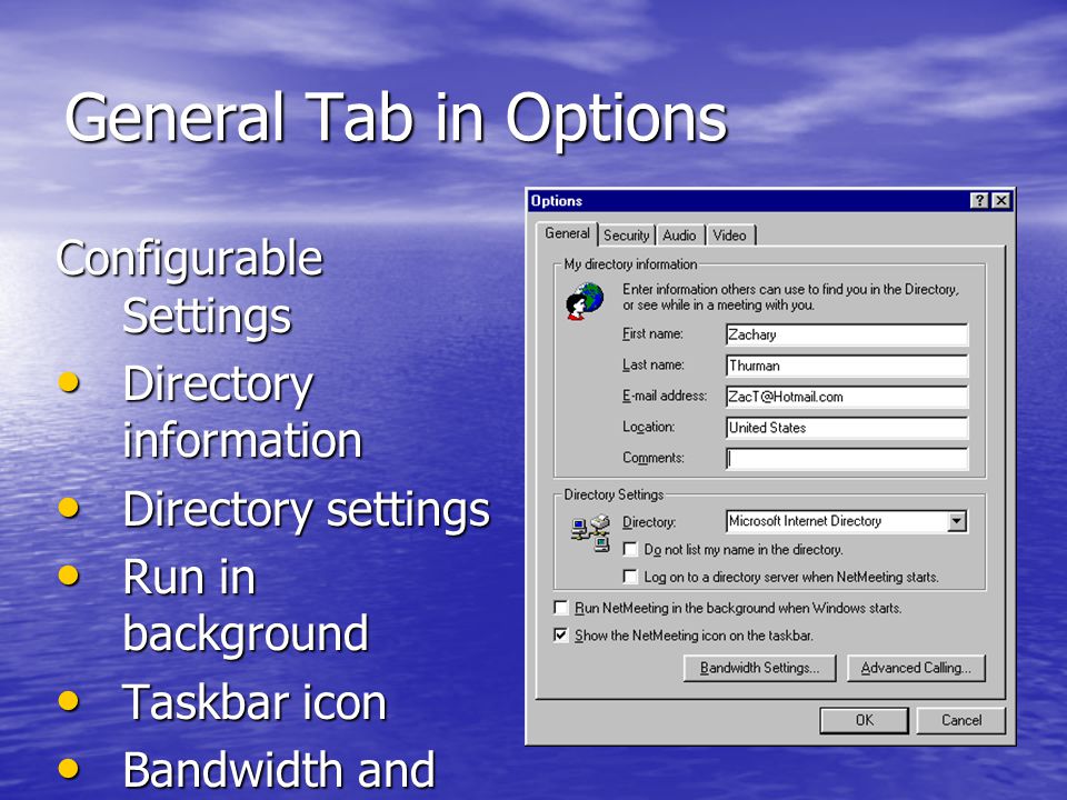 Microsoft Netmeeting. - Ppt Video Online Download