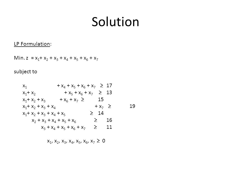 Static Workforce Scheduling Problem Paper Production Company Ppt Download