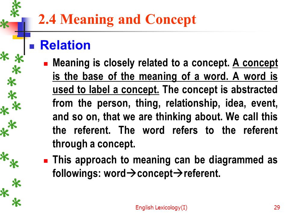 English Lexicology (I) - ppt download