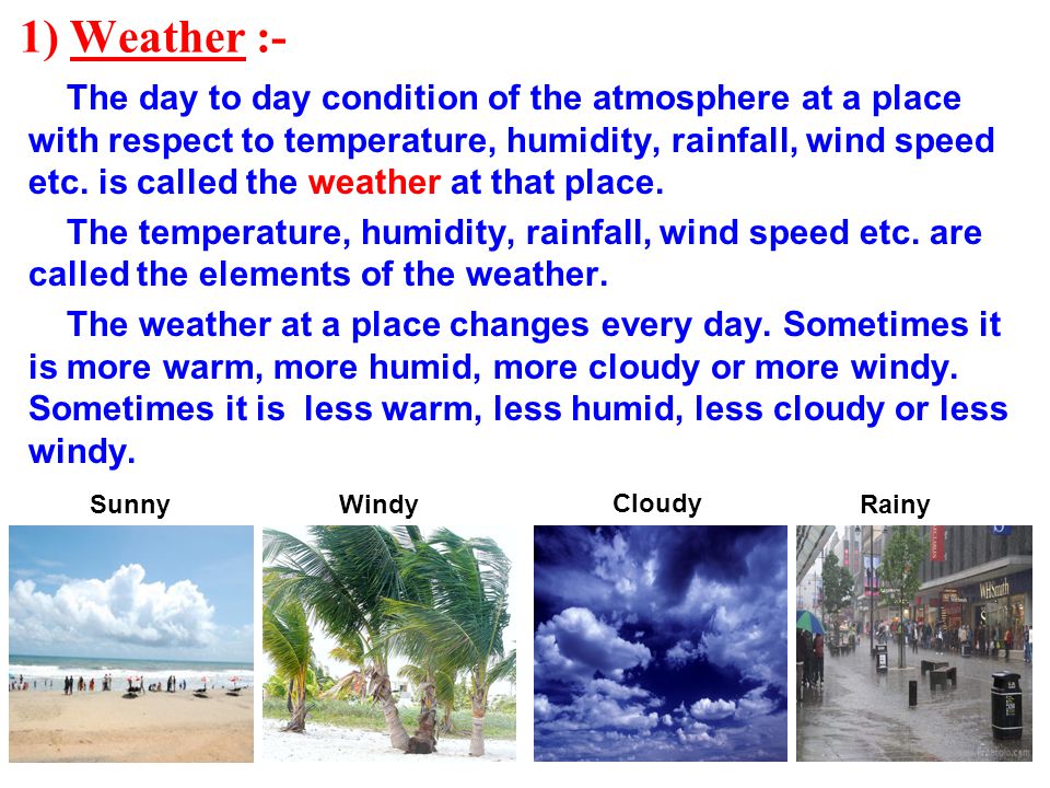 CHAPTER - 7 Weather, Climate and Adaptations of Animals to Climate - ppt  video online download