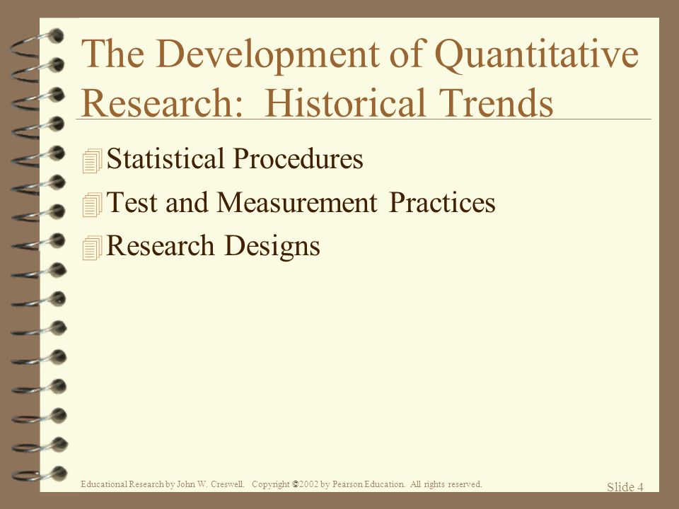 The Development of Quantitative Research: Historical Trends