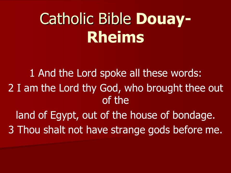 Catholic Bible Douay-Rheims