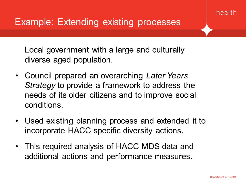 Example: Extending existing processes