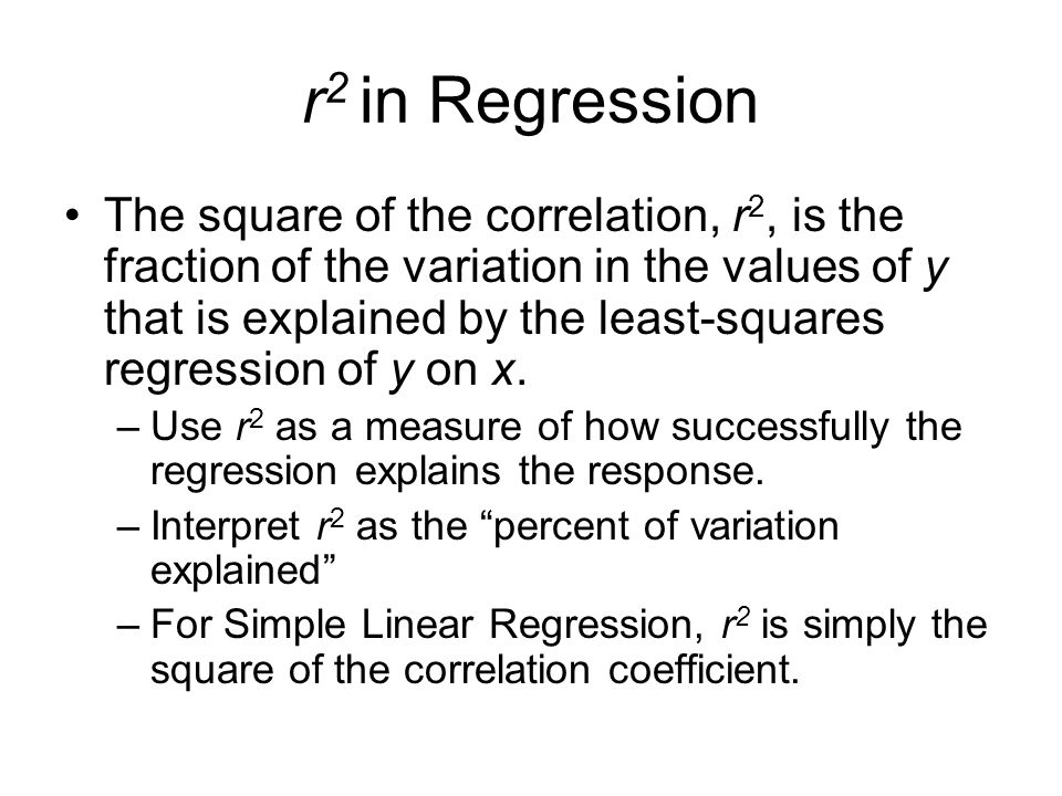 r2 in Regression