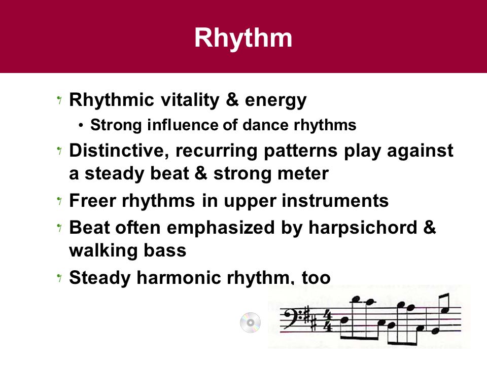 Rhythm Rhythmic vitality & energy