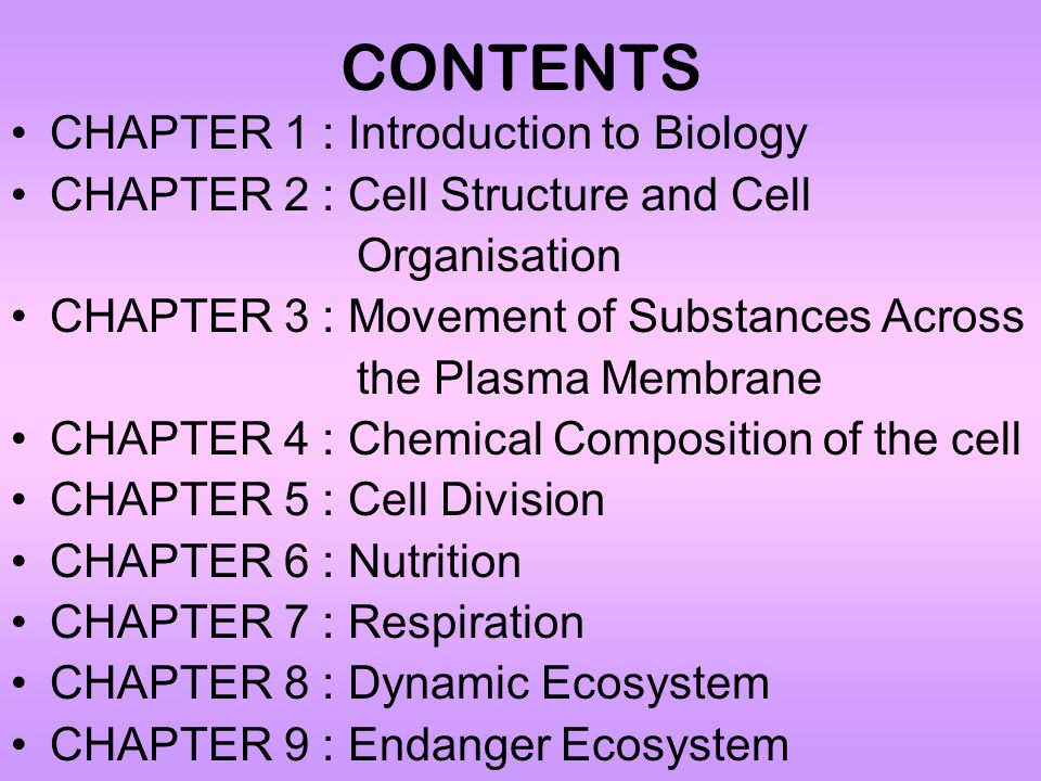 Biology form 4