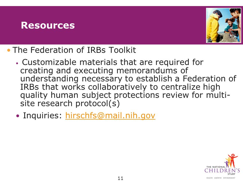Resources The Federation of IRBs Toolkit