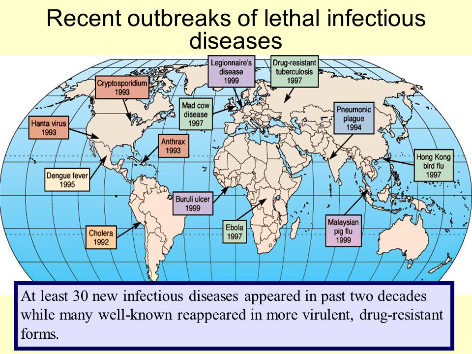Recent outbreaks of lethal infectious diseases