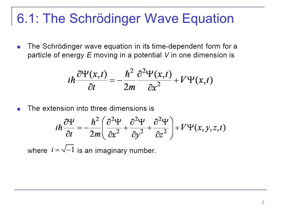 schrödinger wave equation schrödinger wave equation