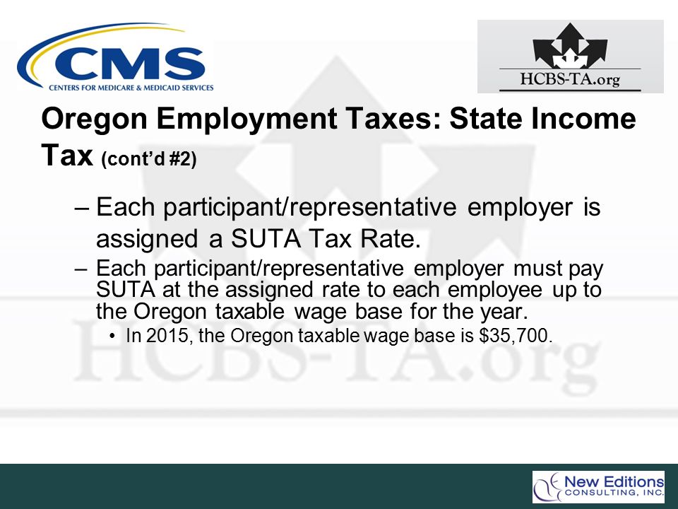 Oregon Employment Taxes: State Income Tax (cont’d #2)