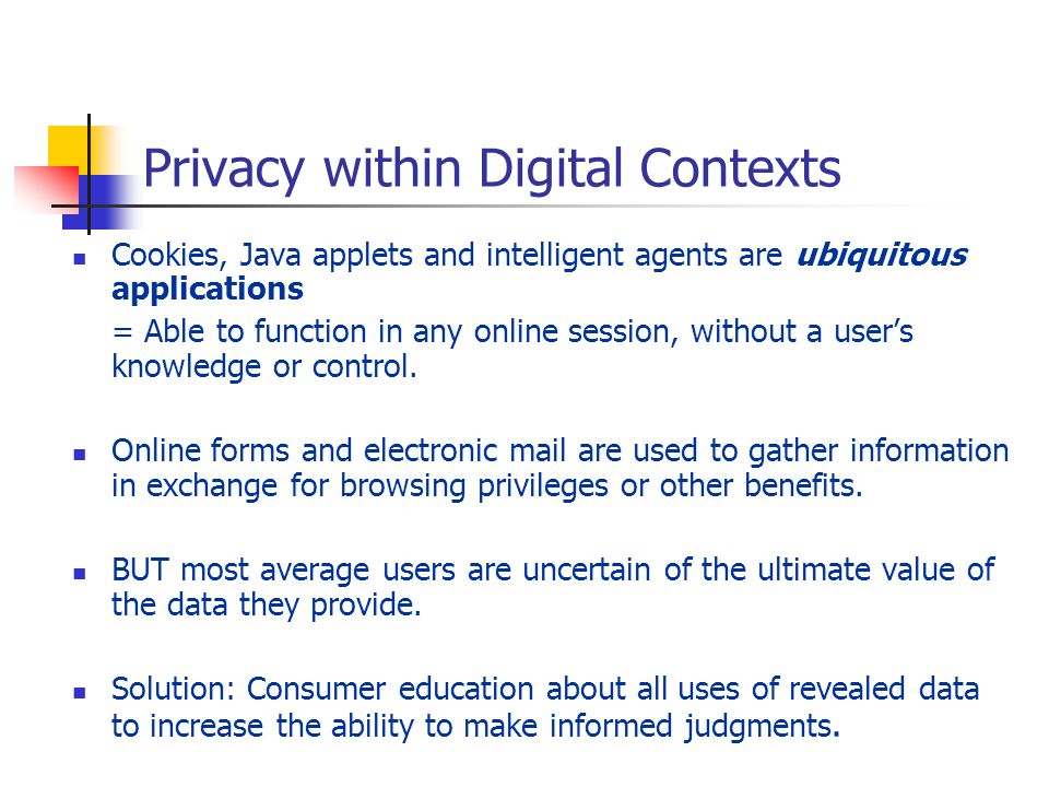 Privacy within Digital Contexts