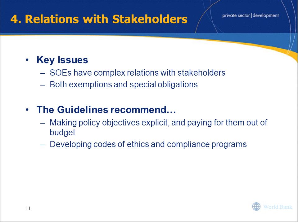 4. Relations with Stakeholders