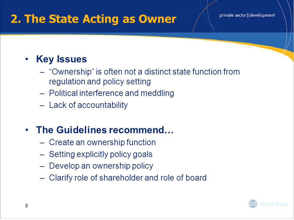 2. The State Acting as Owner