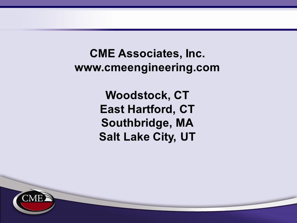 CME Associates, Inc.   Woodstock, CT.