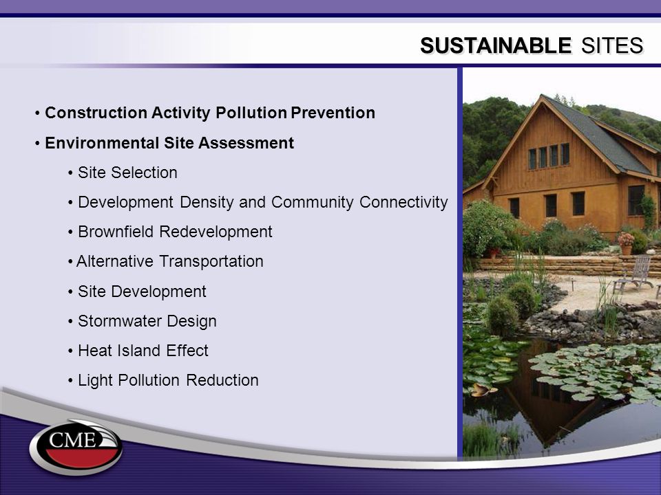 SUSTAINABLE SITES Construction Activity Pollution Prevention