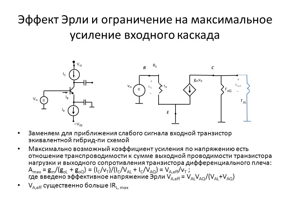 Эффект миллера как бороться в биполярных транзисторах