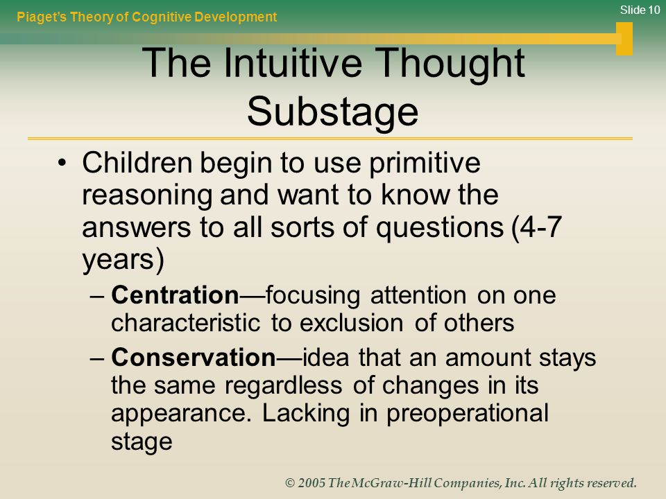 The Intuitive Thought Substage