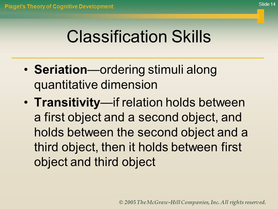 Classification Skills