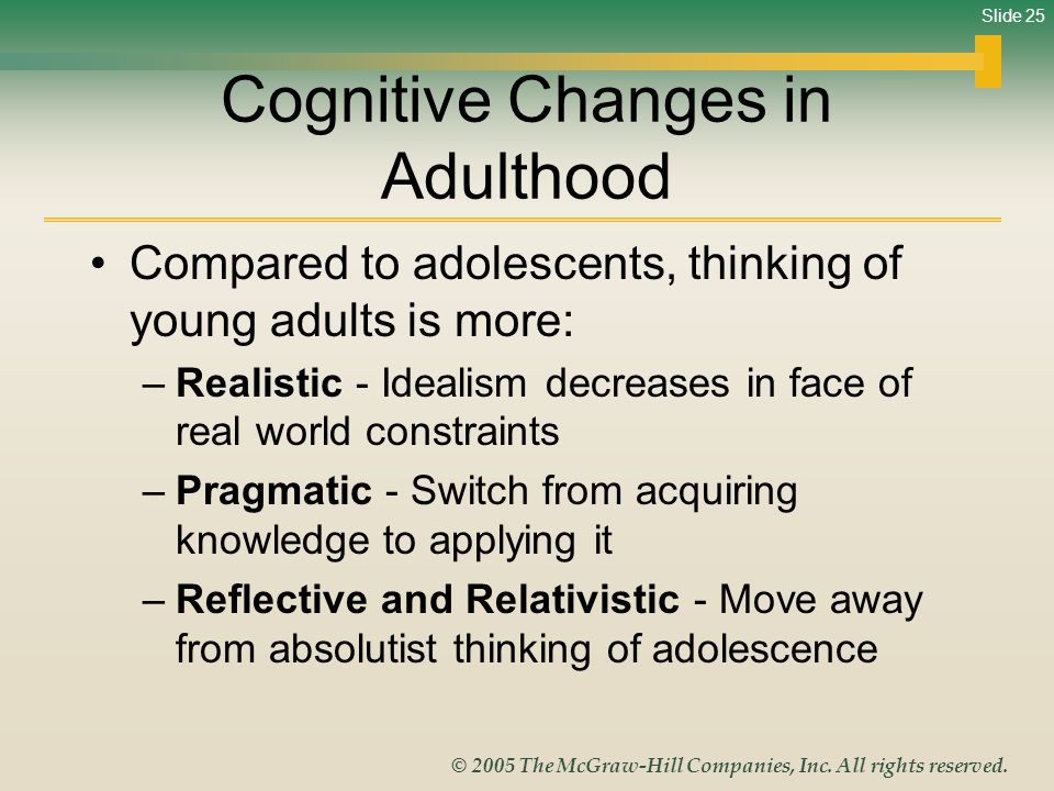 Cognitive Changes in Adulthood