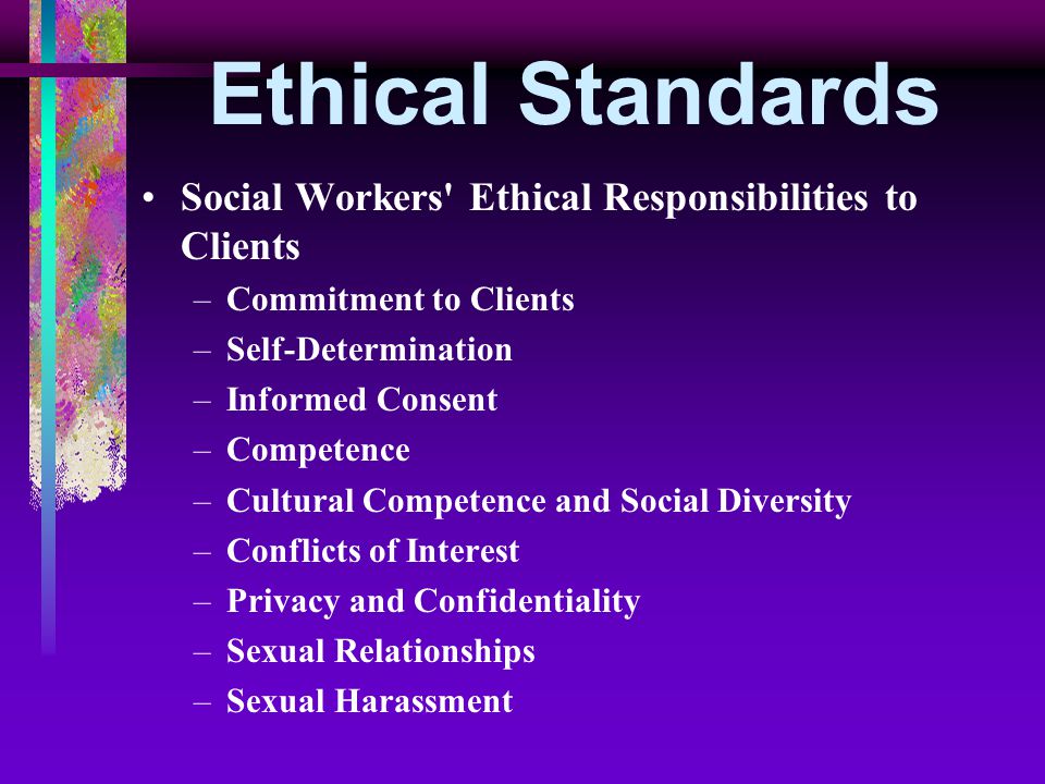 household workers ethical responsibilities to co workers