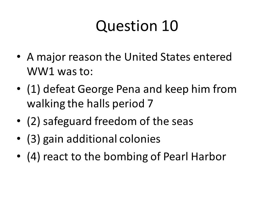 why us entered ww1