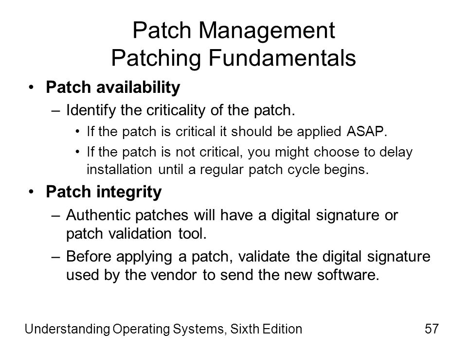 Patch Management Patching Fundamentals