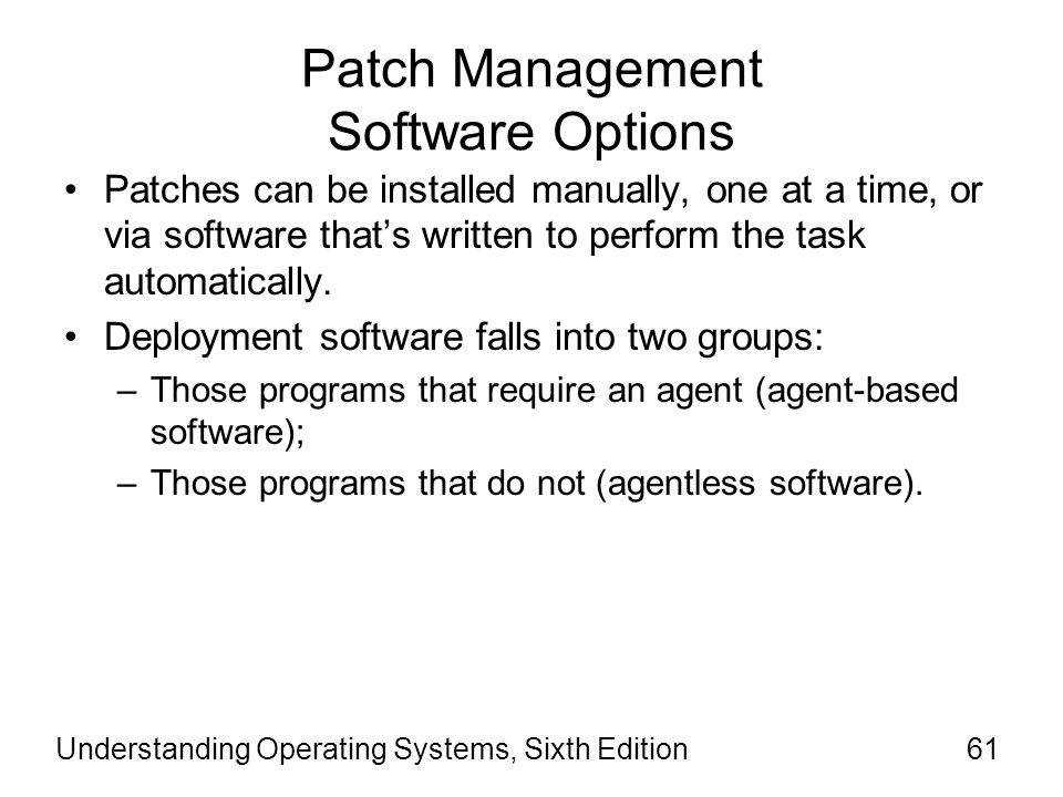 Patch Management Software Options