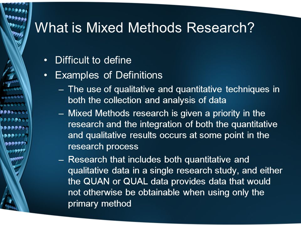 Using Mixed Methods Research to Analyze Surveys - ppt video online download