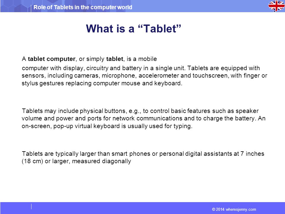 Role of Tablets in the computer world - ppt video online download