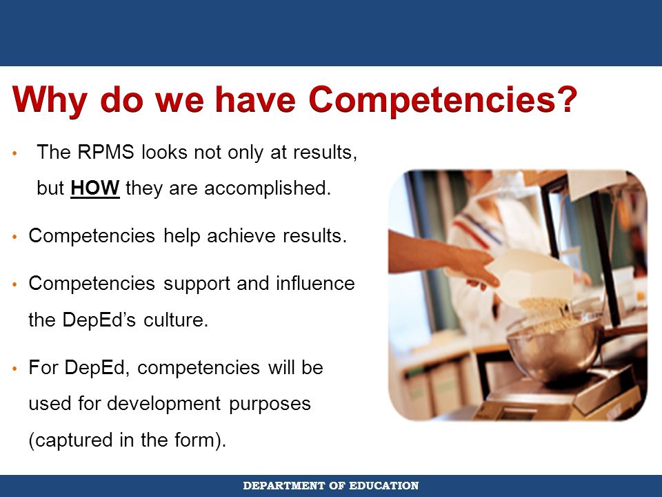 Why do we have Competencies