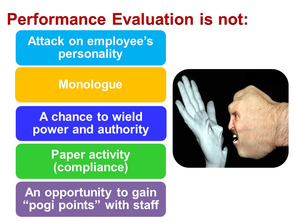 Performance Evaluation is not: