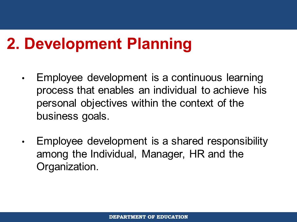 2. Development Planning