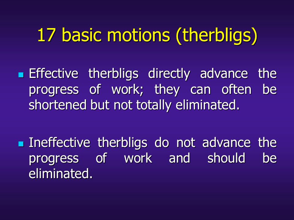17 basic motions (therbligs)