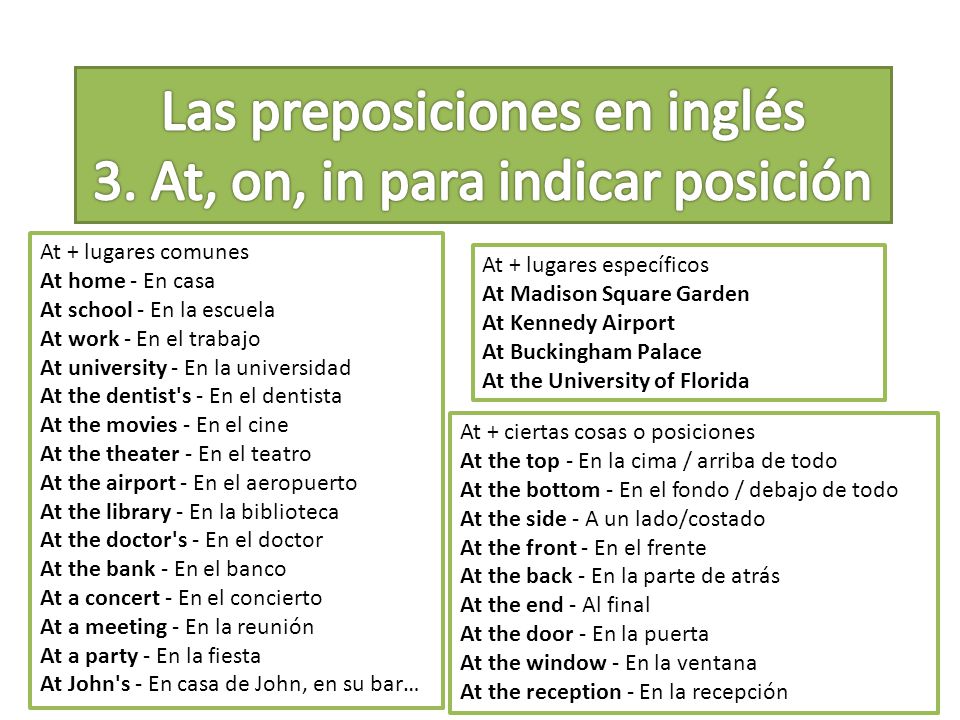 Las Preposiciones En Ingles 1 Ppt Video Online Download