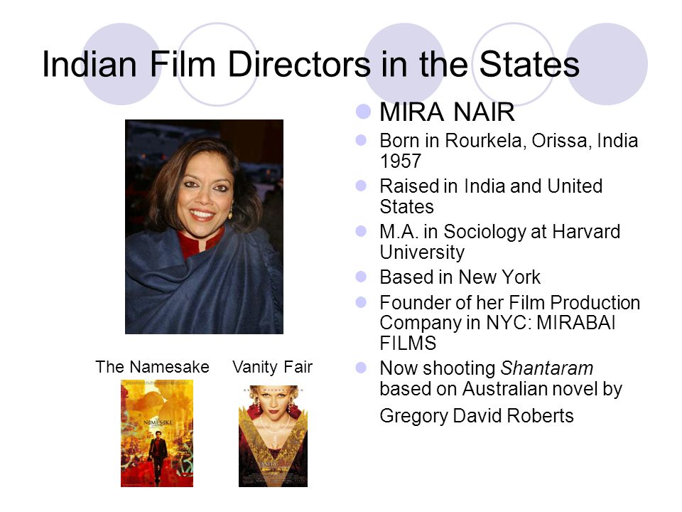 Indian Film Directors in the States