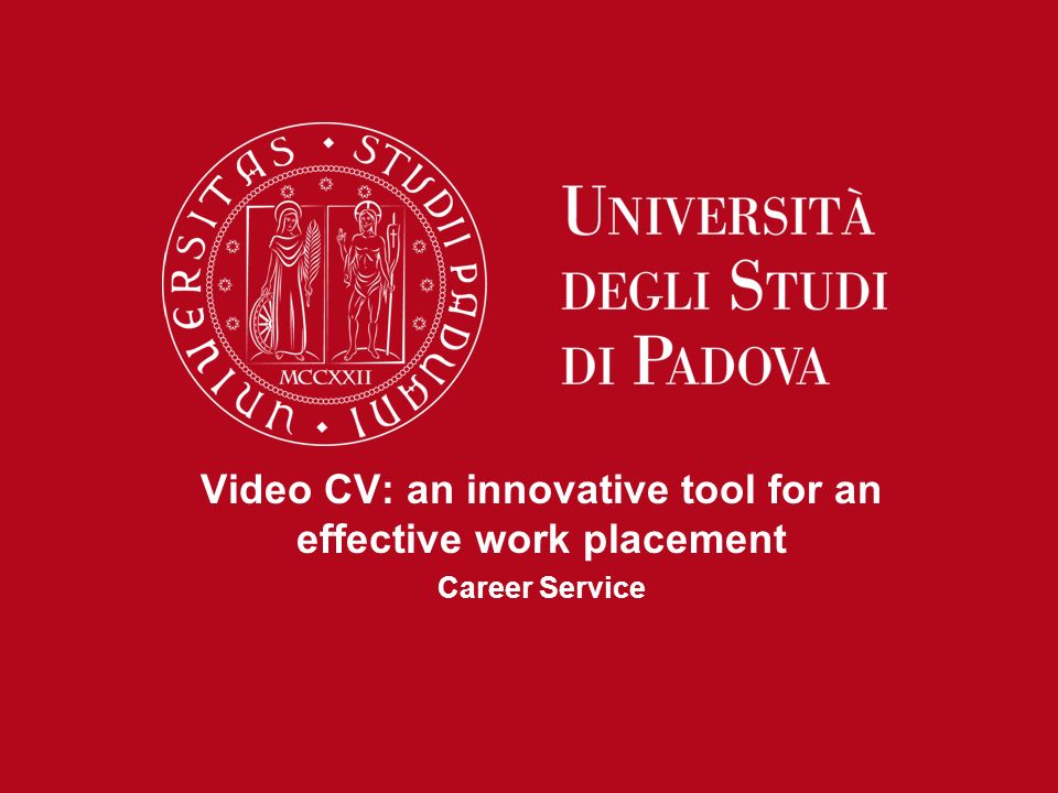 Video CV: an innovative tool for an effective work placement