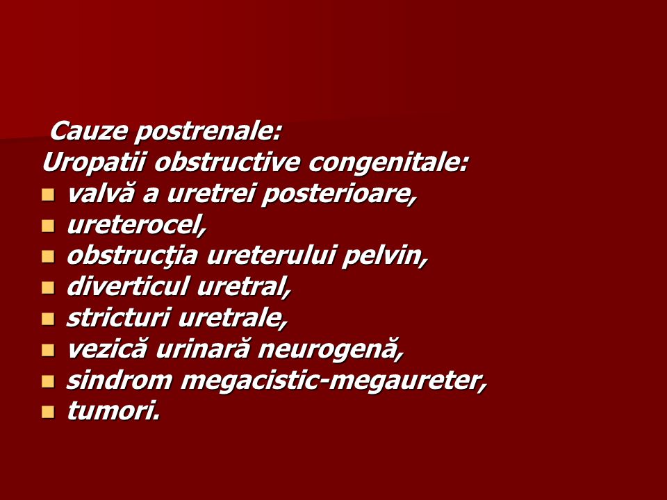 Stricturile uretrale - simptome, diagnostic si tratament
