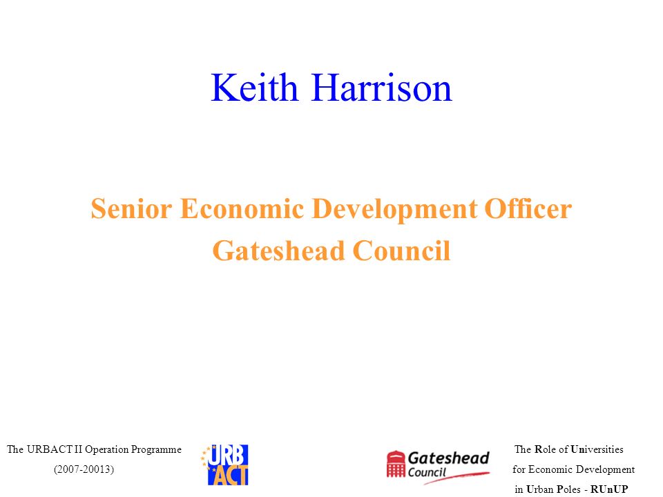 Senior Economic Development Officer