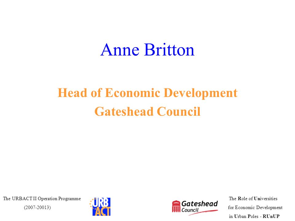 Head of Economic Development