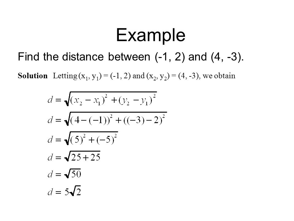 Midpoint And Distance Formula
