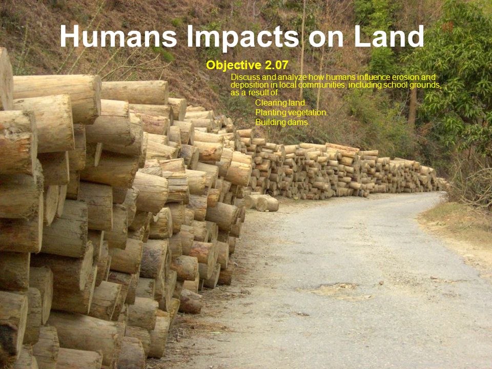 Humans Impacts on Land Objective 2.07