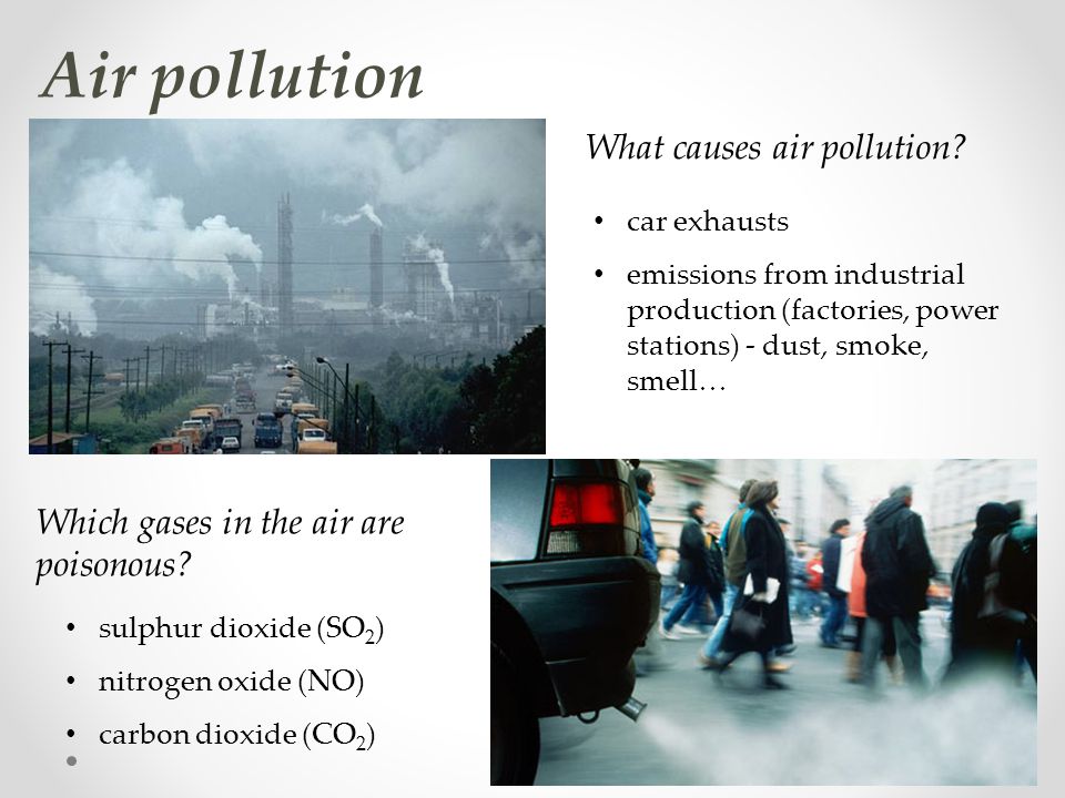 Air pollution What causes air pollution