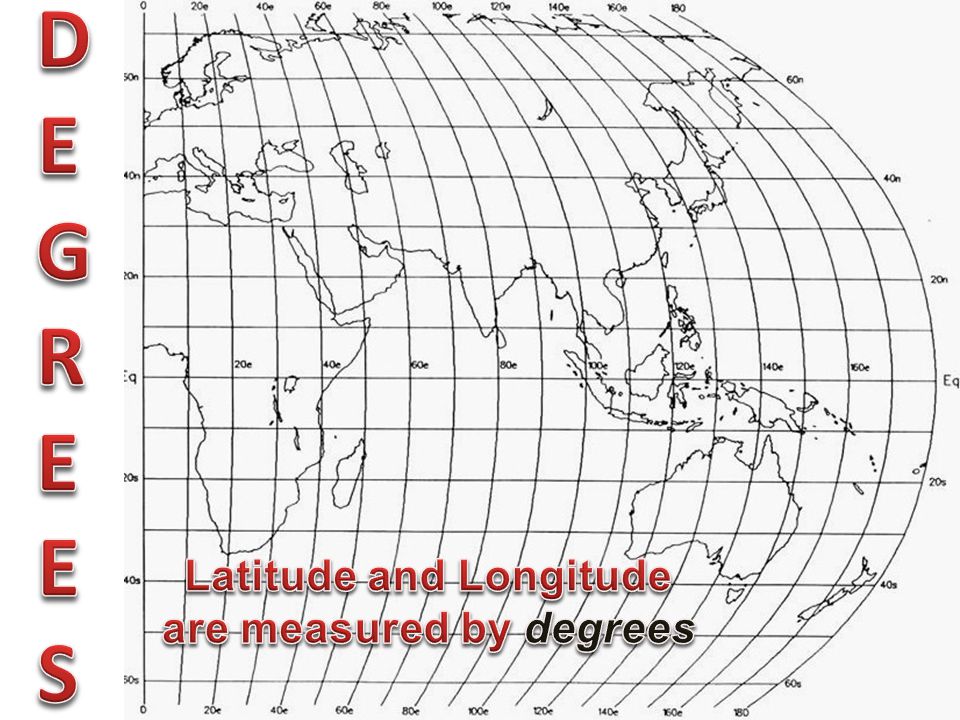 Latitude and Longitude are measured by degrees