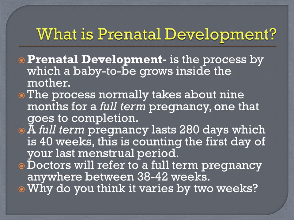 Meaning prenatal prenatal